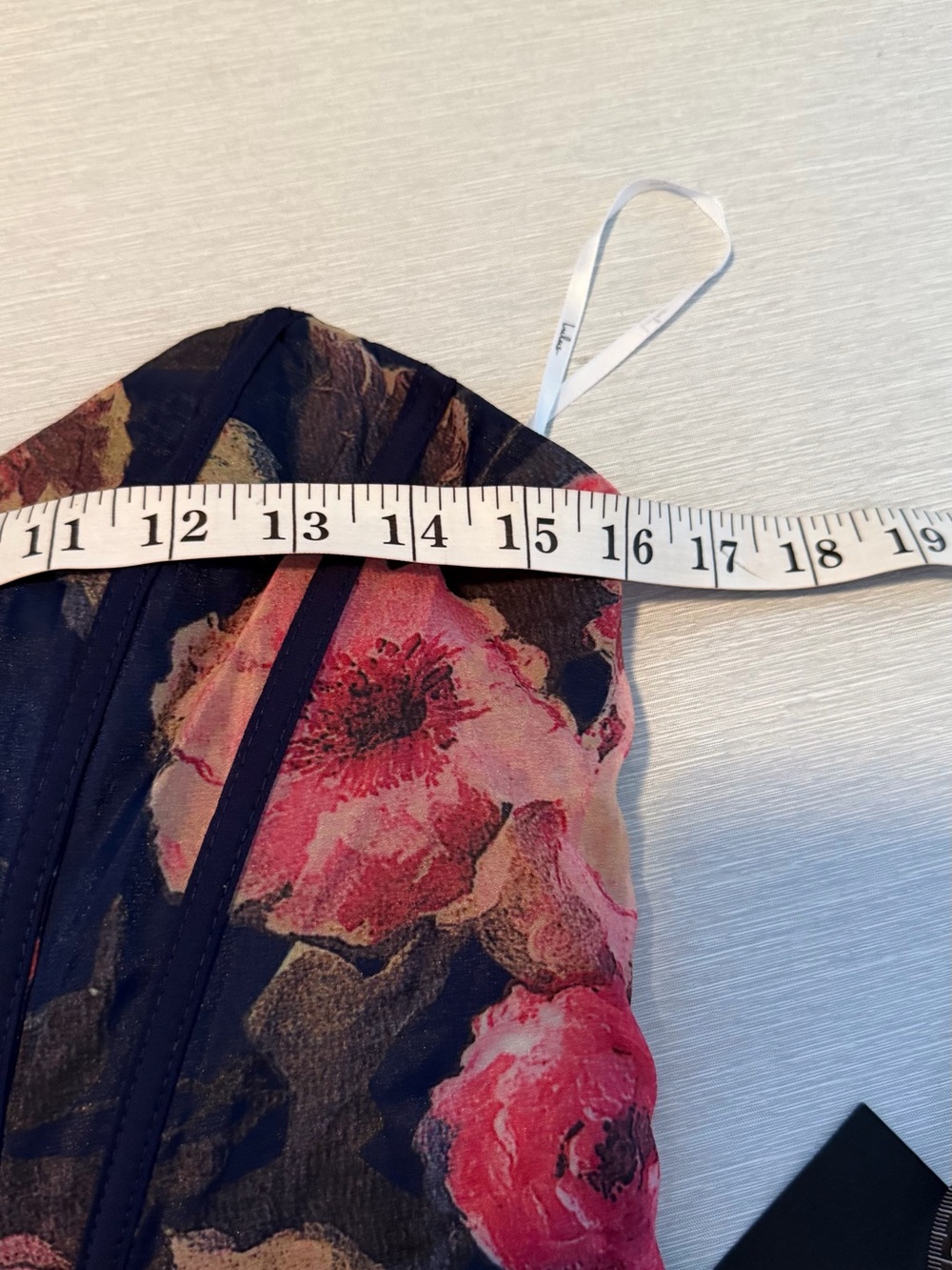 Lulus Roane Navy Floral Organza Bustier Maxi Dress Size M NWT - Picture 9 of 12